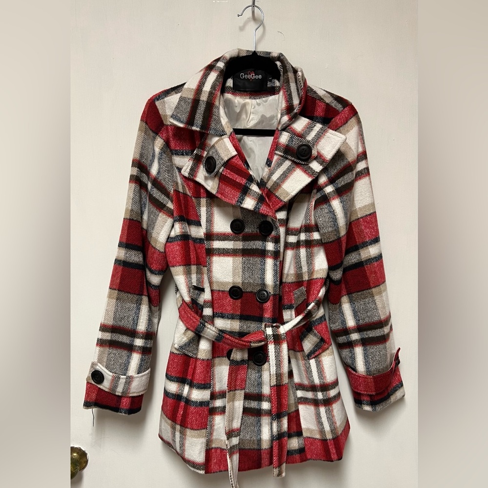 GeeGee polyester and wool blend coat